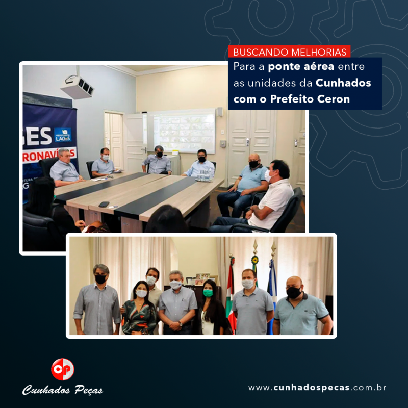Visita da Cunhados Peças ao Gabinete do Prefeito Antônio Ceron